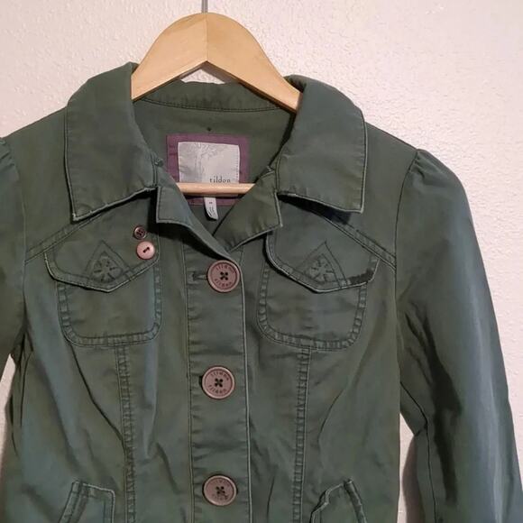 Tildon army green jacket size Small - Picture 4 of 8